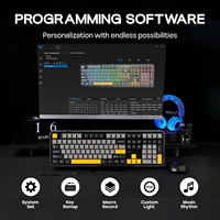Original AULA F108 Wireless Mechanical Keyboard 108Keys Full Size Gasket Mount Tri-Mode RGB Hot Swappable Creamy Gaming Keyboard
