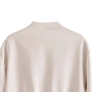 Personalized <b>Men</b> Satin Bomber <b>Jacket</b> With Long Sleeve <b>Lightweight</b> Zip Up Shiny Outerwear With Custom Logo Satin <b>Jacket</b> For <b>Men</b> - Product Image 3