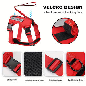 Harnais réglable pour chien Unclehusky avec laisse élastique, ensemble de harnais pour animaux de compagnie avec boucle pour grands chiens - Product Image 3