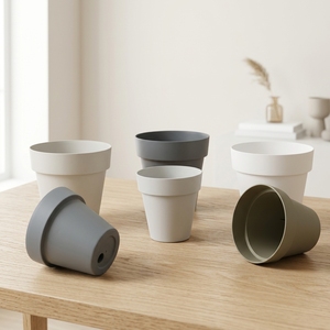 Pots à fleurs <span class=keywords><strong>en</strong></span> PP directement de l'usine, grand diamètre, style minimaliste, épaissis, style nordique, durables, couleurs assorties, pour balcon et <span class=keywords><strong>potager</strong></span> - Product Image 3