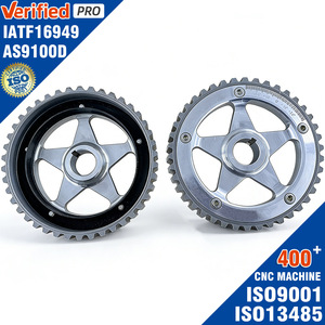 Fabricant d'usinage CNC, pièces automobiles personnalisées OEM, pignons de came réglables, pignons de vilebrequin, poulie en aluminium, pignon de distribution de l'arbre à cames - Product Image 1