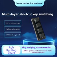 Mini Keypad Mekanik Nirkabel USB RGB yang Dapat Disesuaikan dengan 2/3/4 Tombol Ultra-Kompak Langsung dari Pabrik; Alat Produktivitas Efisien untuk