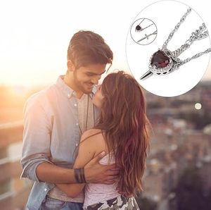 Collier de couple Cœur et Épée, plaqué or 18 carats, chaîne en acier inoxydable, cadeau de Saint-Valentin pour elle et lui - Product Image 2