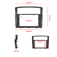 (Stok AU) Radio Mobil Podofo 9'' Android Carplay Android Auto GPS RDS HIFI Mendukung Kamera AHD untuk Mitsubishi PAJERO 2006-2017