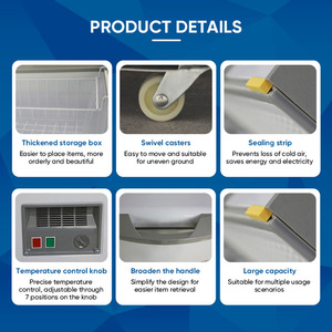 <span class=keywords><strong>Congelador</strong></span> Horizontal Comercial de Gran Capacidad con Doble Temperatura y Enfriamiento Directo, con Estantes Ajustables - Product Image 4