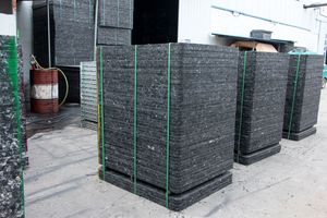 Nhựa GMT <span class=keywords><strong>Pallet</strong></span> cho khối bê tông làm máy móc <span class=keywords><strong>PVC</strong></span> sợi <span class=keywords><strong>Pallet</strong></span> cho máy gạch Ghana - Product Image 2