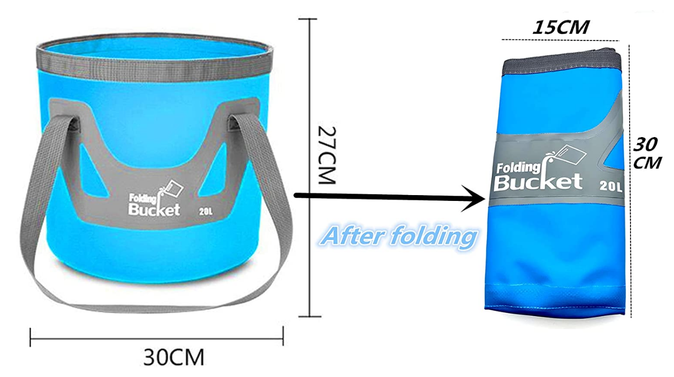 WILD HEART Sac de douche portable pour camping, pompe à pied à pression