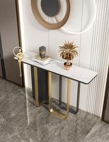 Armoire d'entrée de terrasse Xuanguan en marbre simple moderne Plaque d'entrée murale simple moderne Table d'entrée de terrasse à vue d'extrémité