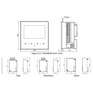 EN50160 Report Multi-function Digital Power Meter Intelligent 3 Phase Meter <b>Instrument</b> Class a Power Quality Analyzer Sfere820A - Product Image 3