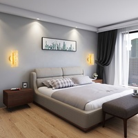 Lampes murales modernes en acrylique cylindrique à LED 7W à économie d'énergie avec des rayures brillantes pour la maison, l'hôtel, la chambre à coucher