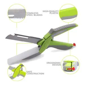 Epsilon Hochwertige multifunktion ale Küchen schere Mehrzweck-Lebensmittels chere mit Schneide brett