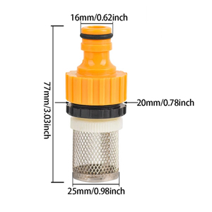 Filtre de <span class=keywords><strong>tuyau</strong></span> Tube de lavage de voiture Irrigation de jardin Filtre d'aquarium Filtre à mailles en acier inoxydable 1/2 "Connecteur rapide de <span class=keywords><strong>tuyau</strong></span> - Product Image 2