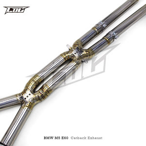 Auto Valvetronic Catback para <span class=keywords><strong>BMW</strong></span> <span class=keywords><strong>M5</strong></span> E60 5.0L 2003-2010 titanio rendimiento Catback escape Dual X tubo diseño silenciador escape - Product Image 4