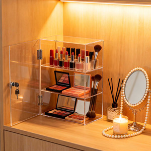 Présentoir à bijoux multi-niveaux en acrylique personnalisé pour collectionneurs, armoire de rangement en gros pour boutique avec serrure pour magasin - Product Image 3