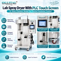 Pengering Semprot Laboratorium Ollital Dua Nosel Cairan dengan Pengaturan Aliran untuk Pengembangan Proses Atomisasi