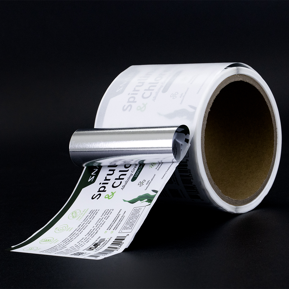 Custom Packaging Food Waterproof logo Silver Foil Labels Stickers Printing Adhesive Bottles Vinyl Special Product Label