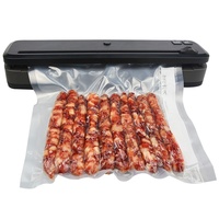 Sacs de congélation en plastique, sacs sous vide PA/PE, emballage alimentaire personnalisé, sacs de rangement noirs en nylon sans BPA, rouleau de cuisine