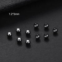 50Pcs/Pack Internally Threaded 316L Surgical Steel Press Fit Gem Ball Top Replacement Beads Piercing for Piercing Jewelry