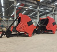 Godet hydraulique télécommandé sans fil avec moteur, marque ACME, matériau Q345, pour excavatrices de 1 à 50 tonnes, capacités de 5 à 15 tonnes