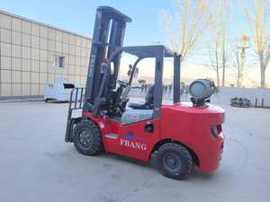 Montacargas Diésel, Precio de Montacargas de 2500 kg, 3000 kg, 3500 kg, 5 t, Mástil Tríplex de 3 m-6 m, Montacargas de Gasolina y GLP, Neumáticos Sólidos, Desplazador Lateral - Product Image 3