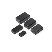 Boîtier de projet électronique noir en plastique ABS pour fournitures électroniques, boîtier d'instrument DIY
