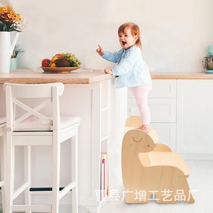 เก้าอี้เด็กทรงไดโนเสาร์ Guangzeng สีธรรมชาติ สำหรับเด็กอายุ 2-4 ปี หอคอยการเรียนรู้ - Product Image 4
