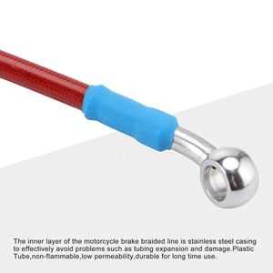 GOOFIT 1500mm/59.05 "linea del <span class=keywords><strong>freno</strong></span> intrecciata per moto olio <span class=keywords><strong>tubo</strong></span> del <span class=keywords><strong>freno</strong></span> olio <span class=keywords><strong>tubo</strong></span> del carburante per ATV UTV <span class=keywords><strong>Pit</strong></span> Dirt <span class=keywords><strong>Bike</strong></span> - Product Image 3