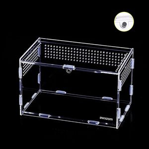 Mini micro-écosystème d'habitat en acrylique magnétique empilable pour tarentules arboricoles Scorpions & Insectes Escargots Isopodes Geckos - Product Image 1