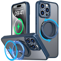 Coque arrière en TPU Premium antichoc et anti-chute avec support magnétique rotatif à 360° pour téléphone – Vente en gros