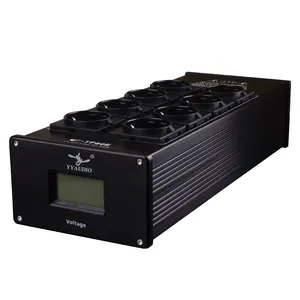 YYAUDIO Audio Noise AC Power Filter Conditioner Purifier Surge Protection with EU Outlets Power Strip