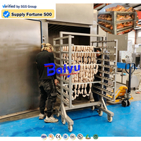 Fumoir industriel Baiyu 50L 100L pour produits carnés, poulet, bœuf, poisson