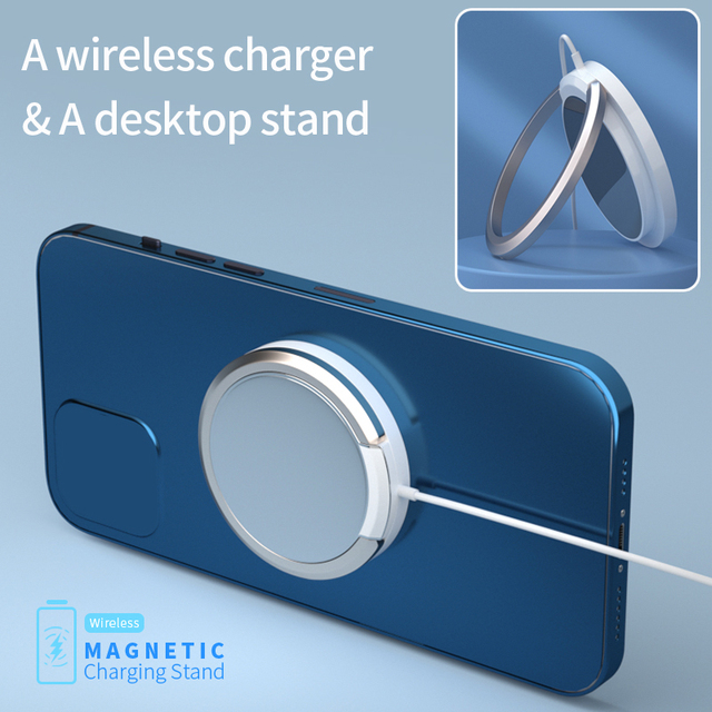 High Quality Custom Logo Multifunction Portable Phone Charger Fast Charging Holder 15W Stand Foldable Wireless Charger Stand