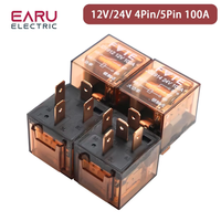 Relais automobile étanche DC 12V 100A 4Pin 5Pin SPDT, dispositif de contrôle de voiture, relais DC 24V, TR-4pin de commutation haute capacité, 1 pièce