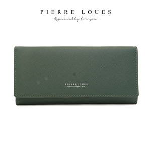 Cartera Larga Pierre Louis de 5 Pulgadas, Color Sólido, con Cierre y Ranuras para Tarjetas, para Mujer, Uso Diario - Product Image 4