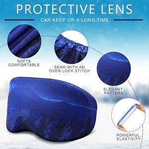 Housse de protection en polyester JQ pour masque de ski/snowboard, idéale pour l'alpinisme, les sports de neige, la randonnée et le voyage, avec rangement pour lentilles 188x103mm - Product Image 5