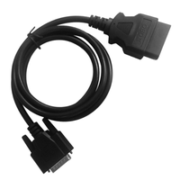 Câble d'extension automobile 1,5 m OBD2 mâle vers DB15 mâle OBDII