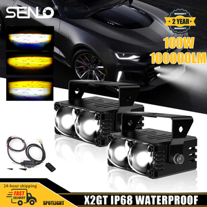 Senlo Accessori Moto: Fari Fendinebbia Senlo X2 GT per Moto, Luci Rock, Luci Auto, Moto <span class=keywords><strong>Benda</strong></span> - Product Image 1