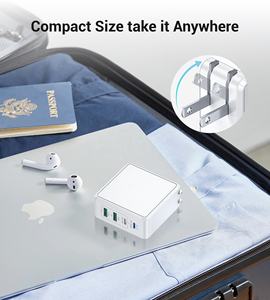 Cargador Rápido HNT GaN de 140W con Enchufe Estadounidense, PD y QC, Multi-Puerto, <span class=keywords><strong>Alta</strong></span> Potencia, Adaptador de Escritorio Tipo C para Teléfono Móvil y Macbook - Product Image 6