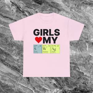 Las chicas adoran mi camiseta de ciencia y química, camiseta divertida con meme, cringe, embarazosa e inapropiada - Product Image 2