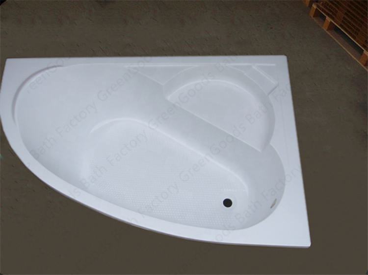 CE Offre Spéciale Grec Moderne Hôtel Salles de Bains Blanc Acrylique Douche Baignoires Simple Triangle Trempage Baignoire