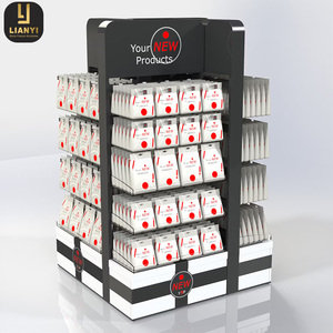 Soportes de exhibición a medida para el cuidado de la piel Tienda minorista Unidad de exhibición de pie de piso de doble cara - Product Image 6