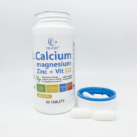 OEM Calcium Magnésium Zinc Vitamine D3 Hautement Absorbables Comprimés Supplément de Collagène pour la Force Osseuse des Adultes