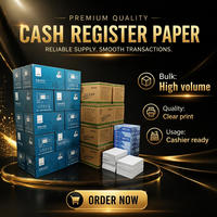 Papel NCR, Papel Autocopiativo, Libro de Recibos de 3, 4 y 5 Capas, Papel Recubierto 100% Pulpa de Madera Virgen, 45gsm, 48gsm, 52gsm, Tamaño Personalizado, OEM, ODM