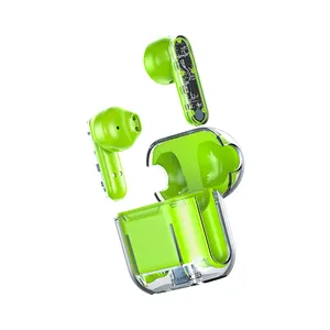 Earphone TWS tanpa kabel Mini termurah untuk ponsel pintar BT V5.0 Headset olahraga TM10 earbud nirkabel Stereo sejati