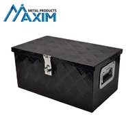 Boîte à outils en aluminium pour camion, 20"x12"x9.5", 5 barres de fixation - Coffre de rangement robuste verrouillable pour benne de pick-up