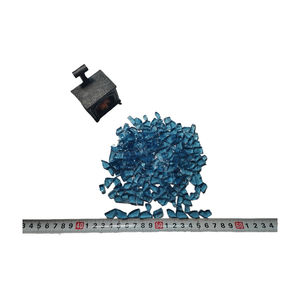 Cuenco de fuego de vidrio sólido de 6 mm, azul <span class=keywords><strong>caribeño</strong></span>, sin reflejos, para fuego directo, para uso en exteriores, decoración de sala de estar y hoteles - Product Image 4