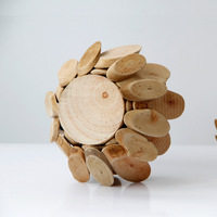 Cadeaux créatifs en bois Pastorale Lotus pétale forme bougeoir tasses