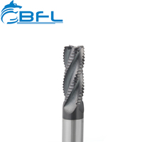 Fresas de carburo sólido BFL, fresa de 4 filos, herramienta de desbaste con recubrimiento, cortador de ondas para eliminación rápida de virutas, herramienta de fresado CNC
