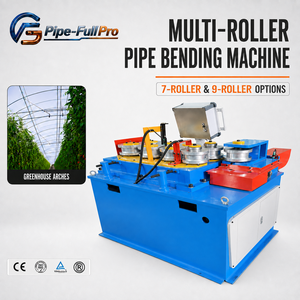 Machine à cintrer les tubes de serre multi-rouleaux, cintreuse de tuyaux à 7 et 9 rouleaux pour les structures de serres agricoles - Product Image 1