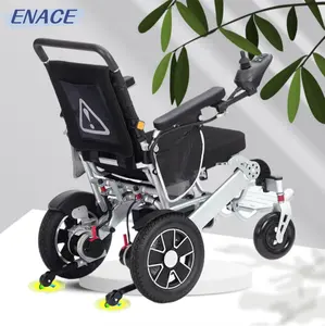 Sedia a rotelle elettrica in alluminio per adulti sedia a rotelle per disabili leggera